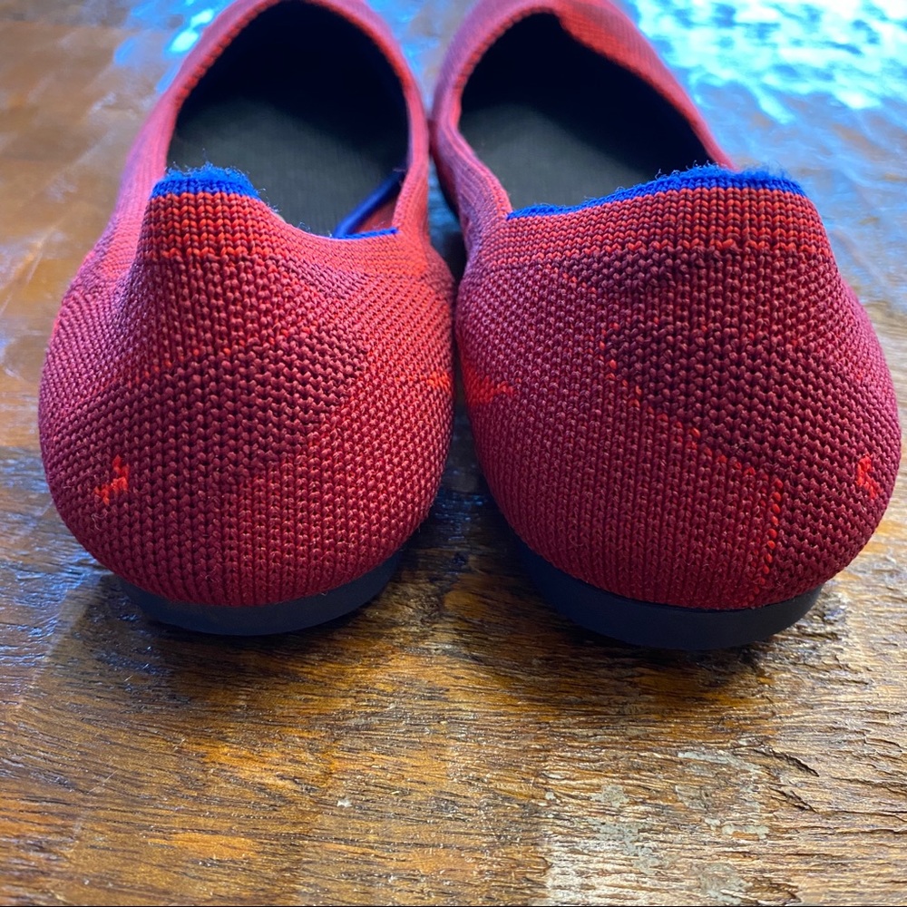 Rothy’s red camo point flat - Picture 3 of 7